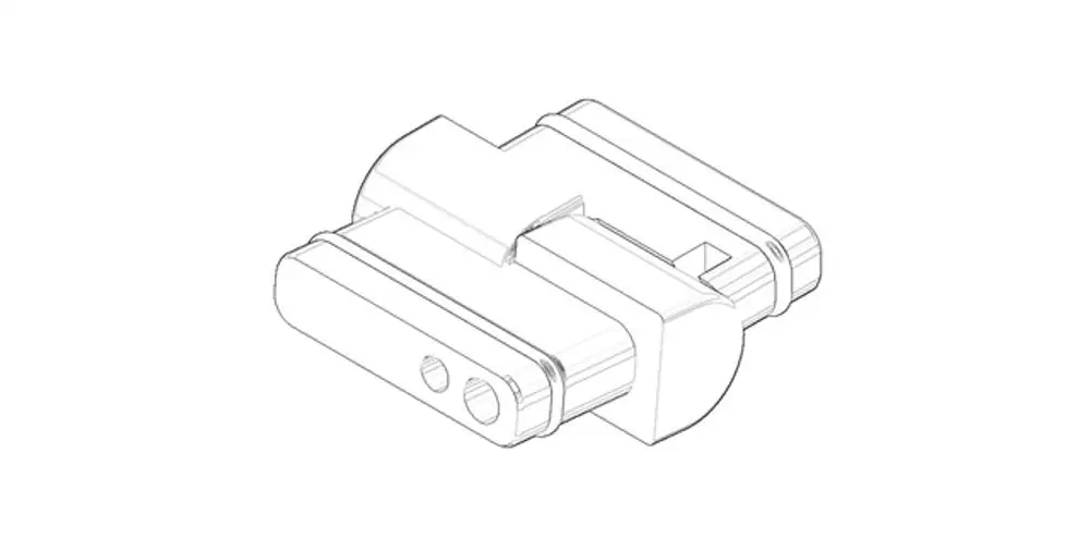 DORNBRACHT Gelenk für Bidet ERSATZTEILE 90240208300 40 x 38 x 14 mm Chrom, 90240208300-00 Galeriebild 1
